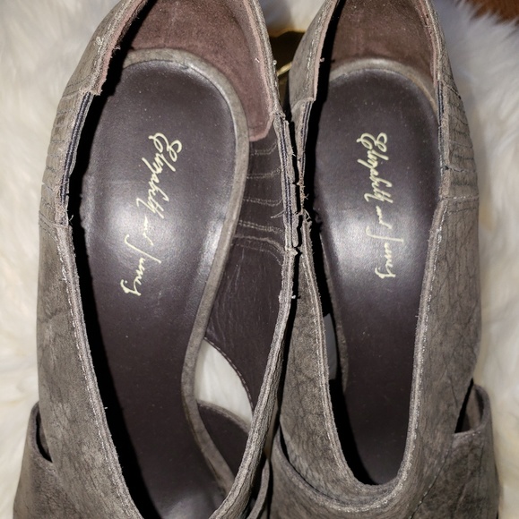 Elizabeth & James E-Milla Leather Platform Heels - Picture 8 of 8